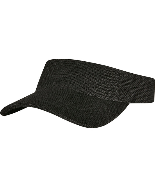 Personalised Caps - Black Flexfit by Yupoong Bast visor cap (8888BV)