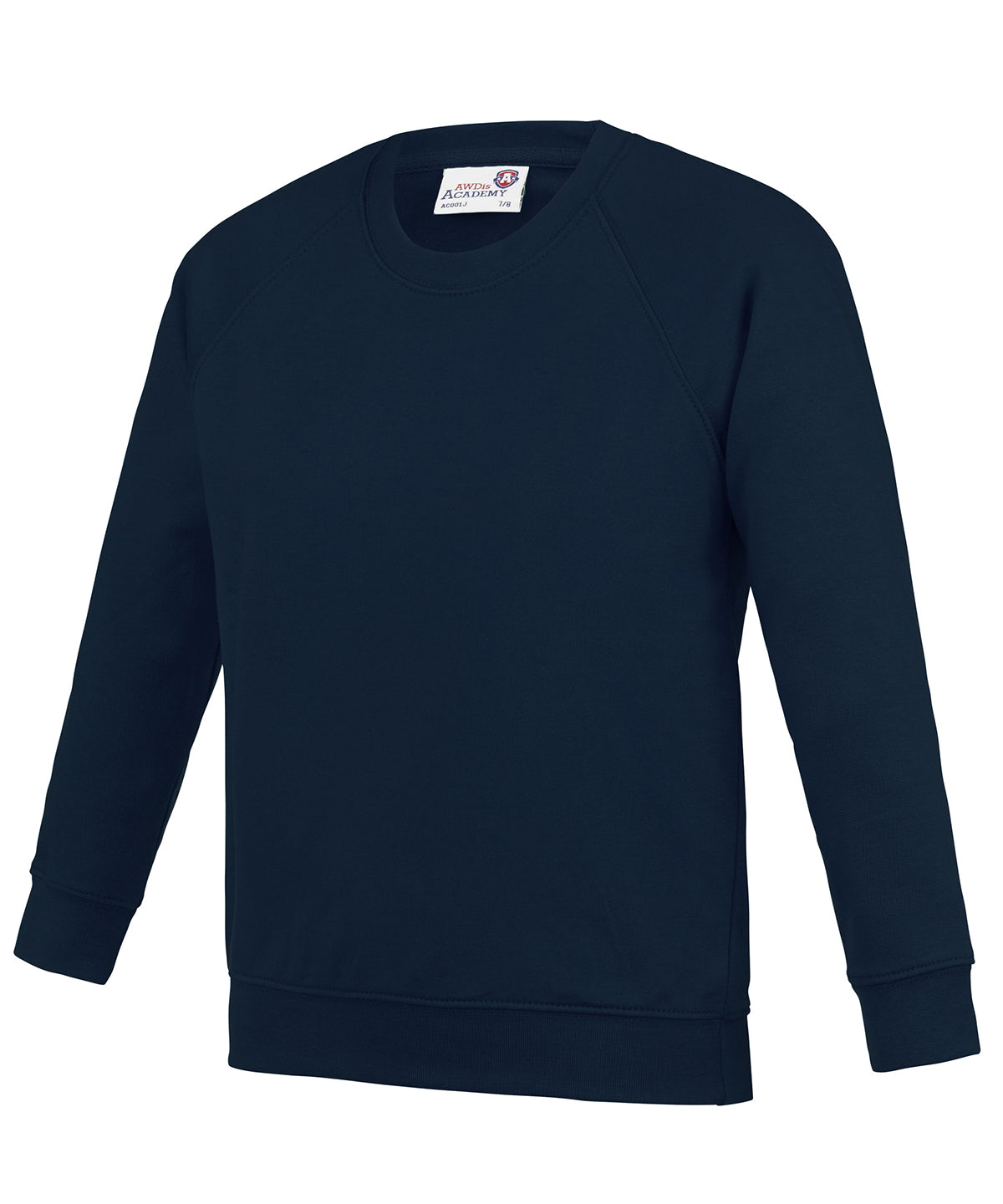 Personalised Sweatshirts - Burgundy AWDis Academy Kids Academy raglan sweatshirt
