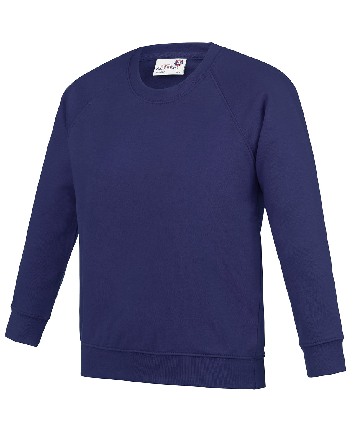 Personalised Sweatshirts - Burgundy AWDis Academy Kids Academy raglan sweatshirt