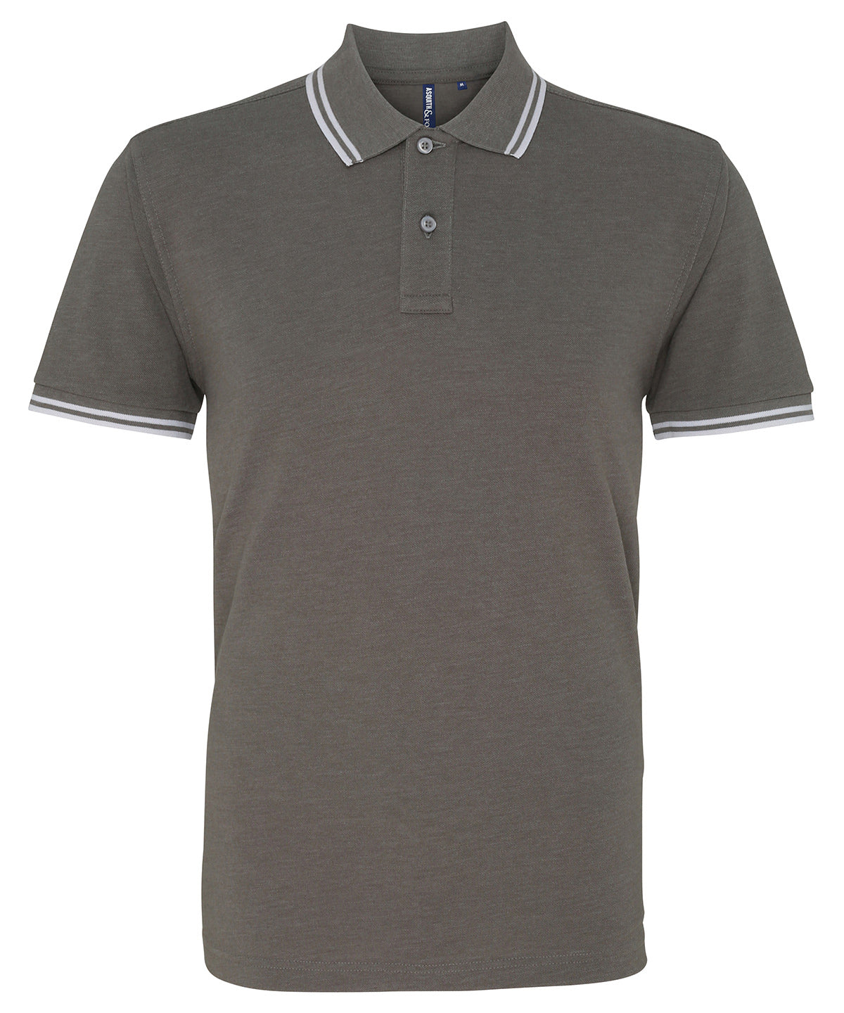 Personalised Polo Shirts - Black Asquith & Fox Men's classic fit tipped polo