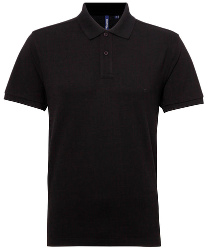 Personalised Polo Shirts - Black Asquith & Fox Men’s polycotton blend polo