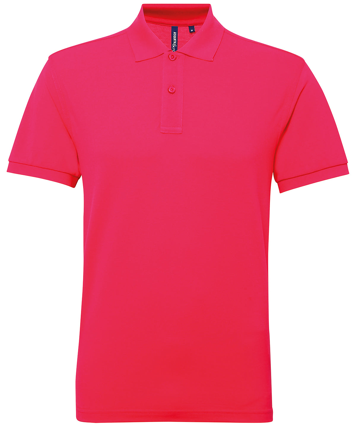 Personalised Polo Shirts - Mid Red Asquith & Fox Men’s polycotton blend polo