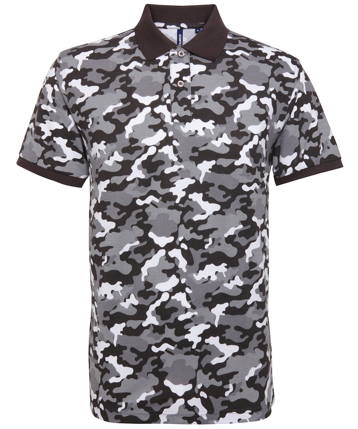 Personalised Polo Shirts - Camouflage Asquith & Fox Men's camo piqué polo