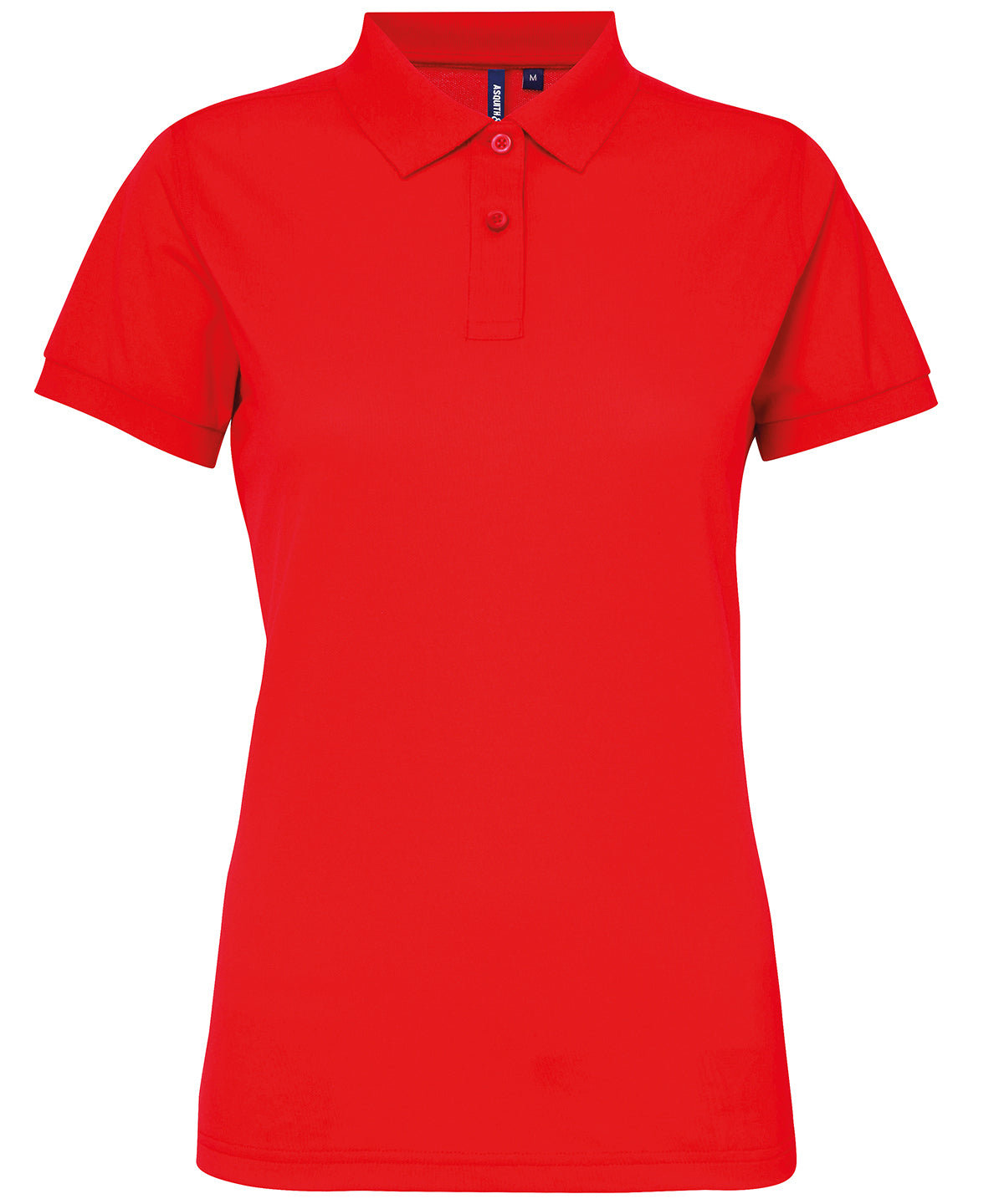 Personalised Polo Shirts - Mid Red Asquith & Fox Women’s polycotton blend polo