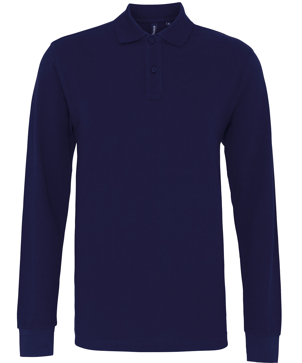 Personalised Polo Shirts - Black Asquith & Fox Men's classic fit long sleeved polo