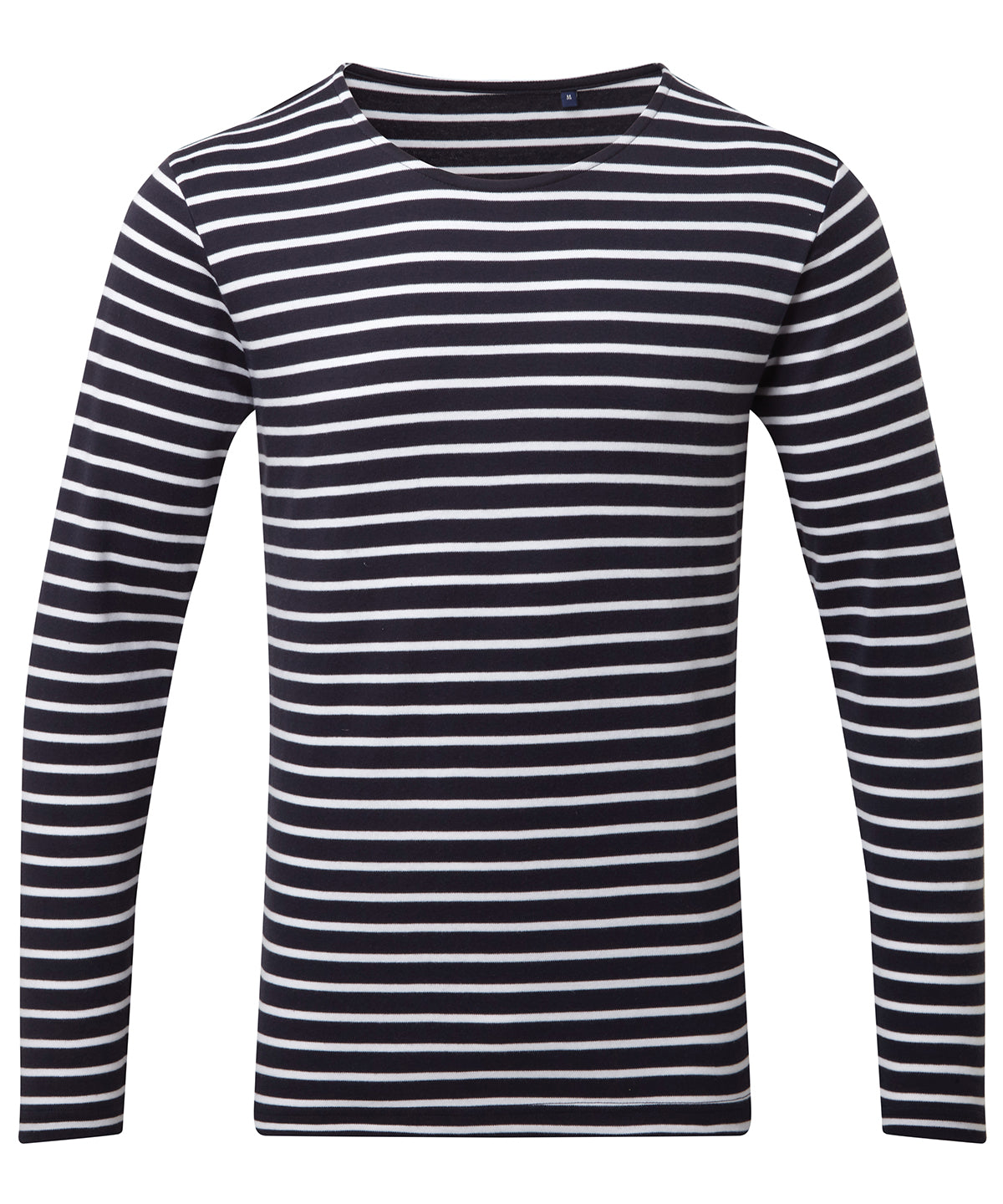 Personalised T-Shirts - Stripes Asquith & Fox Men's Marinière coastal long sleeve tee