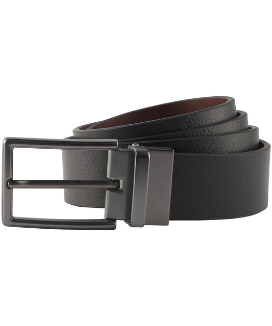 Personalised Belts - Black Asquith & Fox Men's two-way leather belt