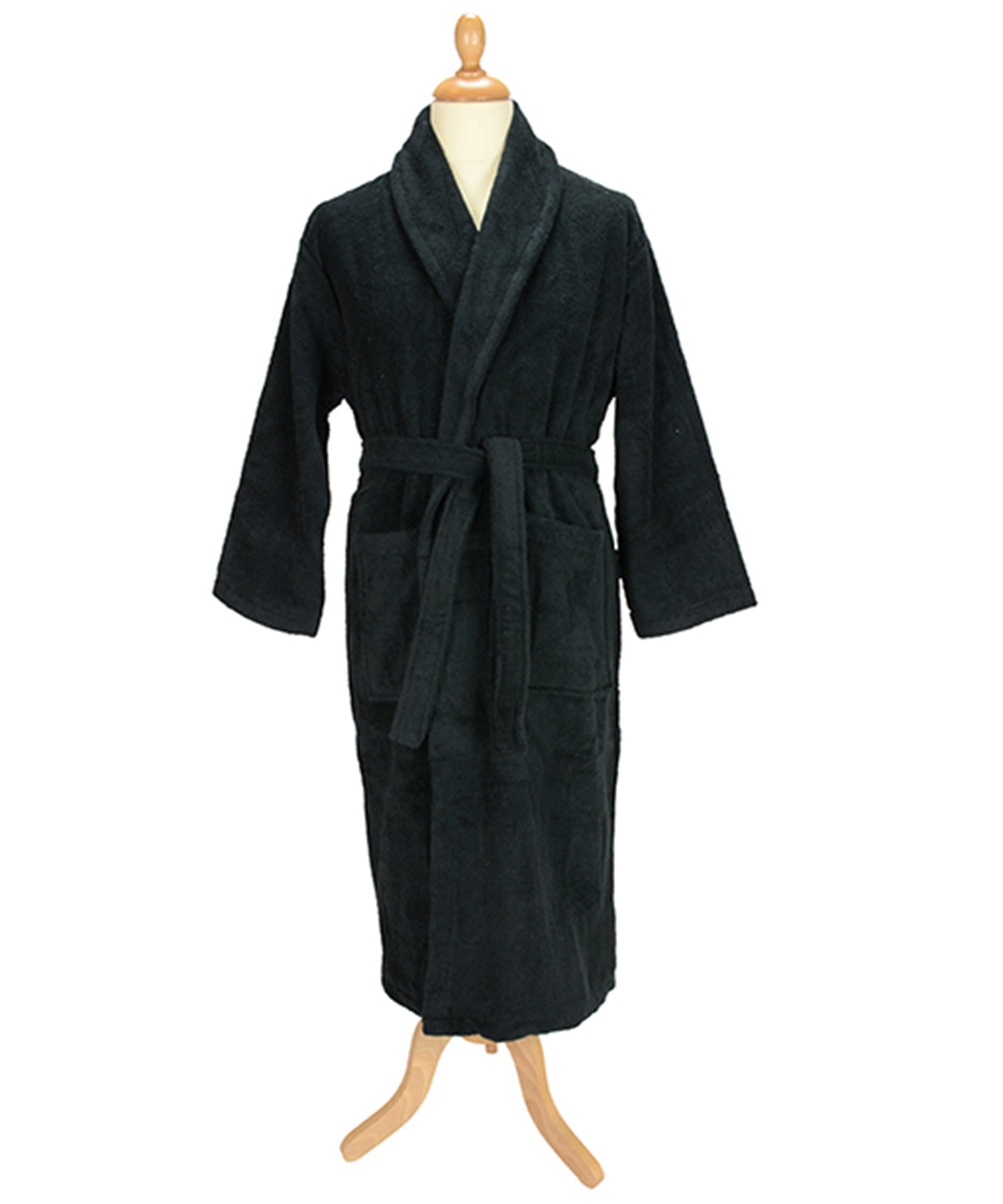 Personalised Robes - Light Grey A&R Towels ARTG® Bath robe with shawl collar