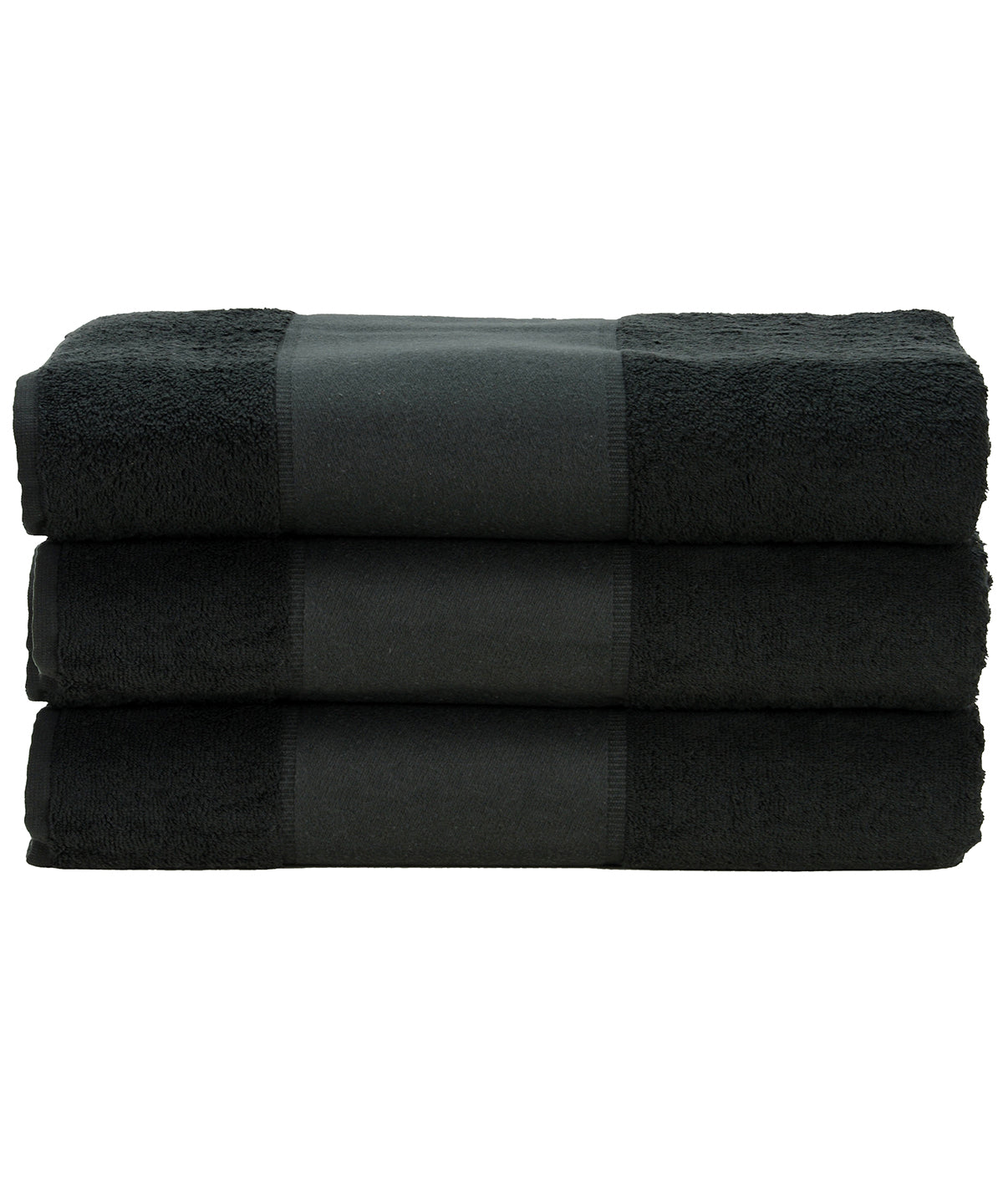 Personalised Towels - Black A&R Towels ARTG® PRINT-Me® hand towel