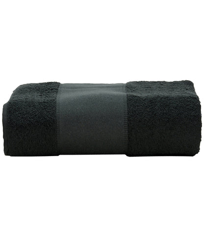 Personalised Towels - Black A&R Towels ARTG® PRINT-Me® big towel