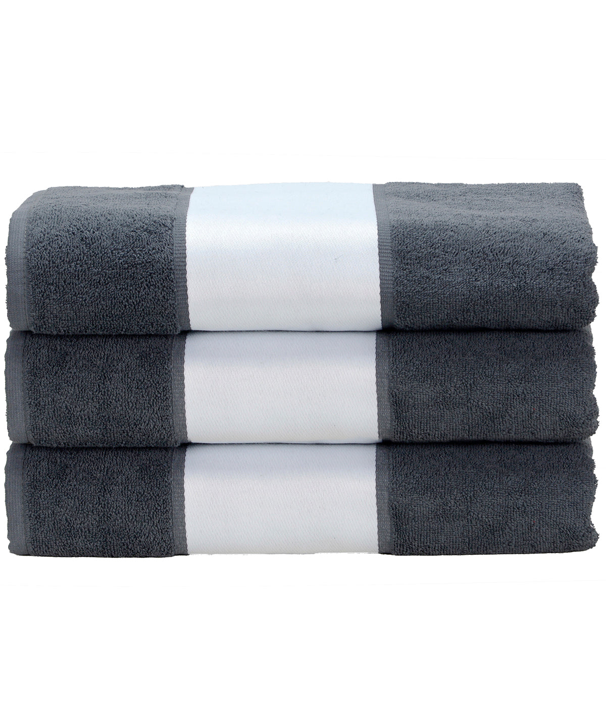Personalised Towels - Dark Grey A&R Towels ARTG® SUBLI-Me® hand towel
