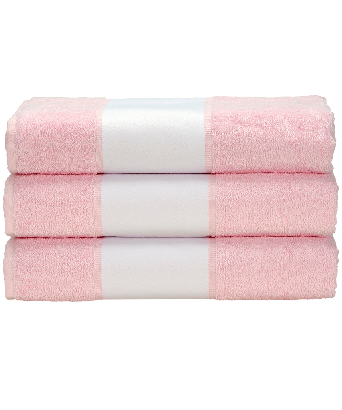 Personalised Towels - Light Pink A&R Towels ARTG® SUBLI-Me® hand towel