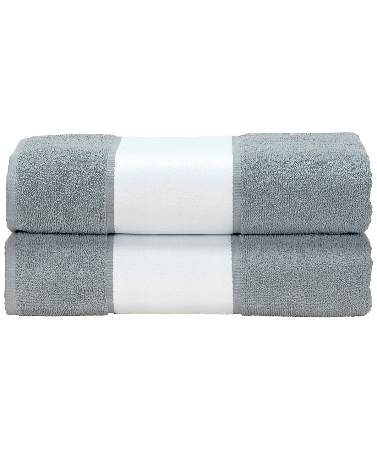 Personalised Towels - Light Grey A&R Towels ARTG® SUBLI-Me® bath towel