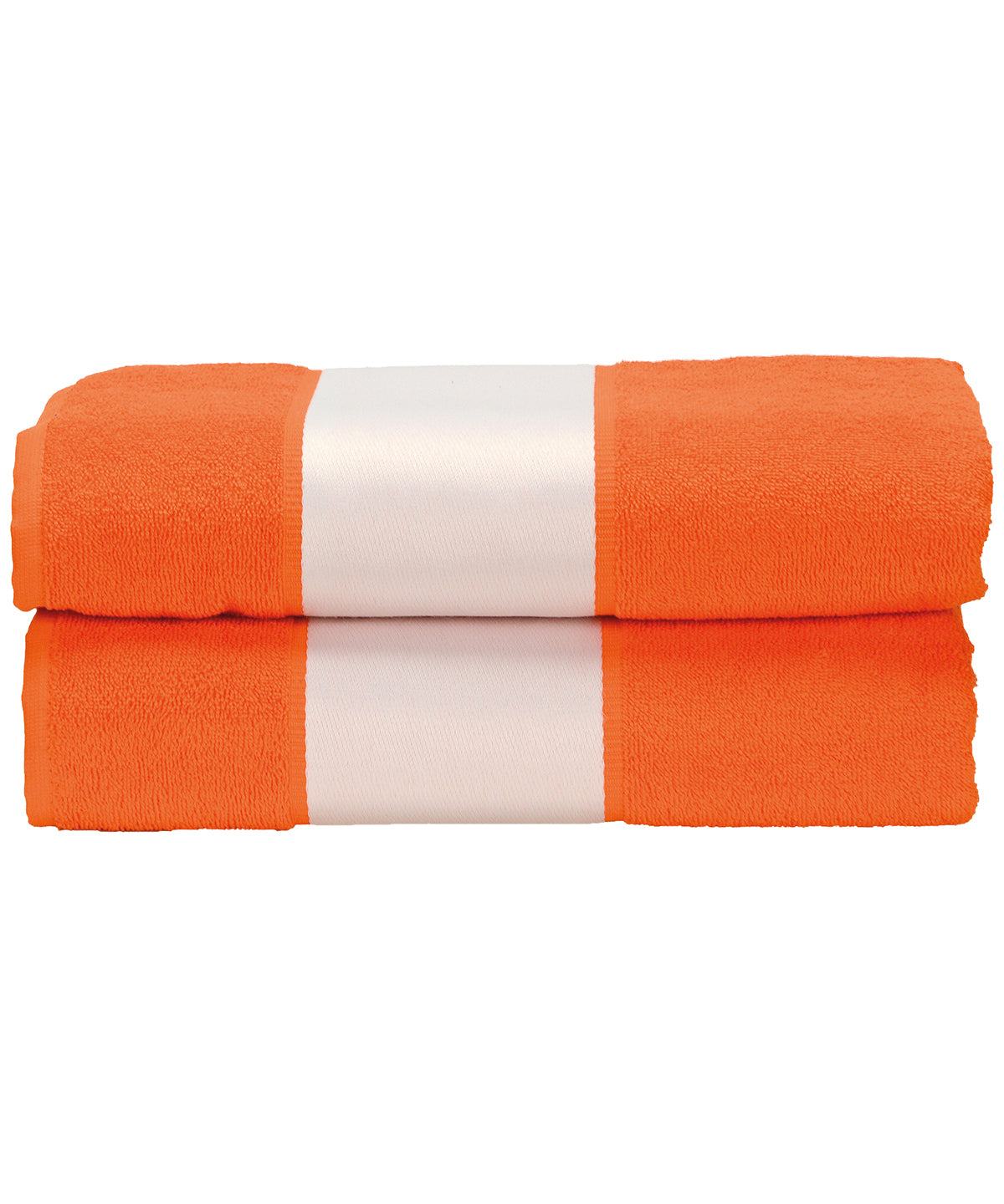 Personalised Towels - Mid Orange A&R Towels ARTG® SUBLI-Me® bath towel