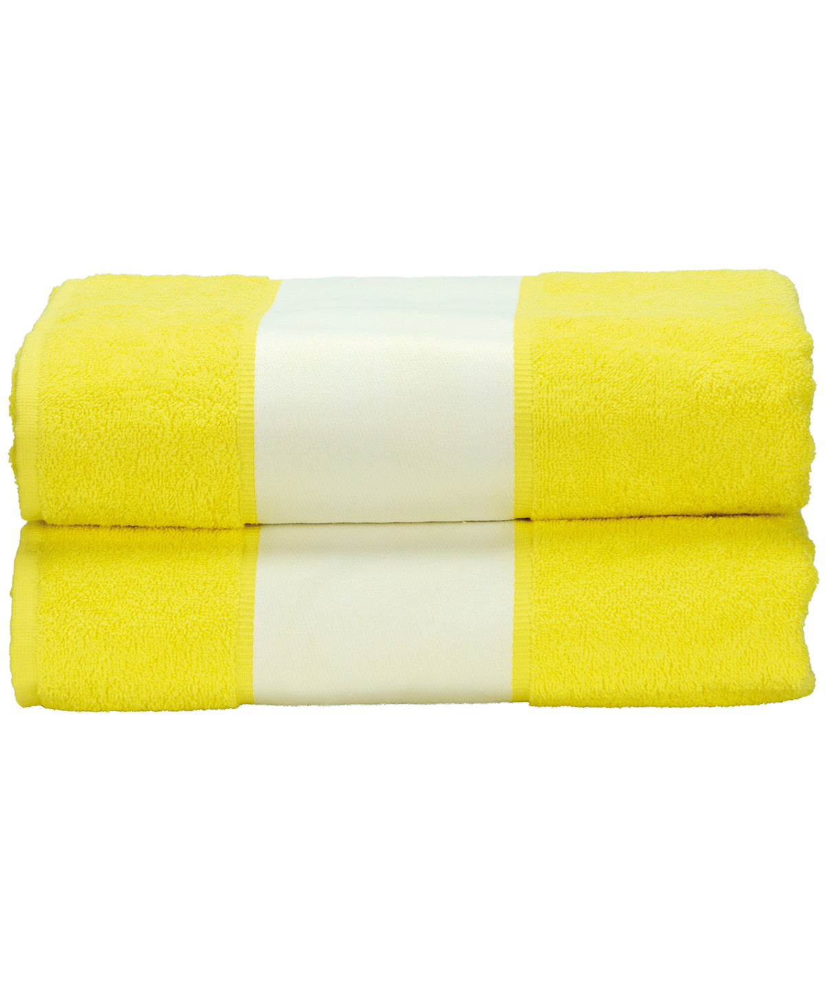 Personalised Towels - Light Yellow A&R Towels ARTG® SUBLI-Me® bath towel