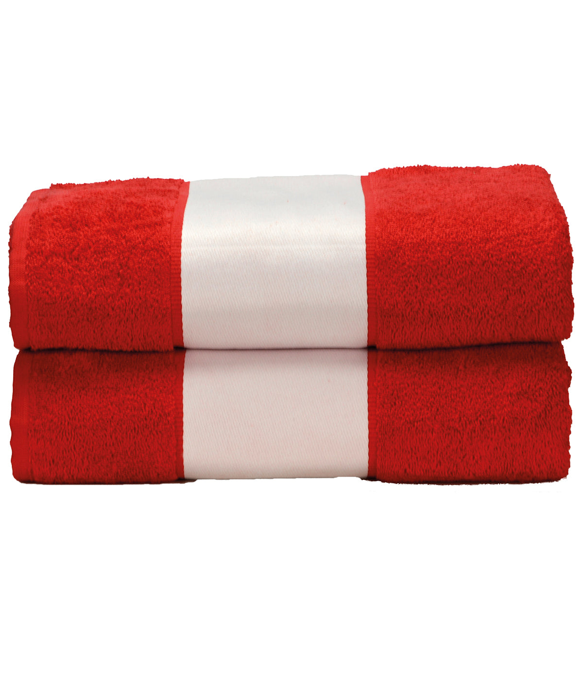 Personalised Towels - Mid Red A&R Towels ARTG® SUBLI-Me® bath towel
