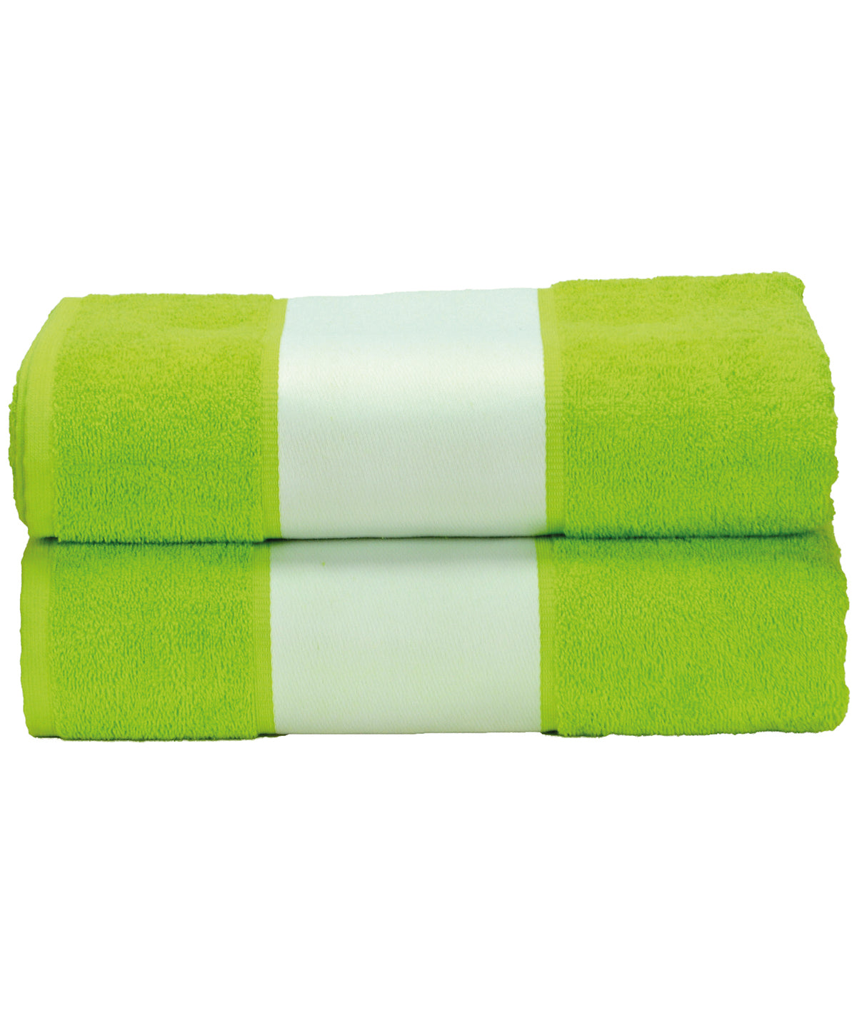 Personalised Towels - Lime A&R Towels ARTG® SUBLI-Me® bath towel