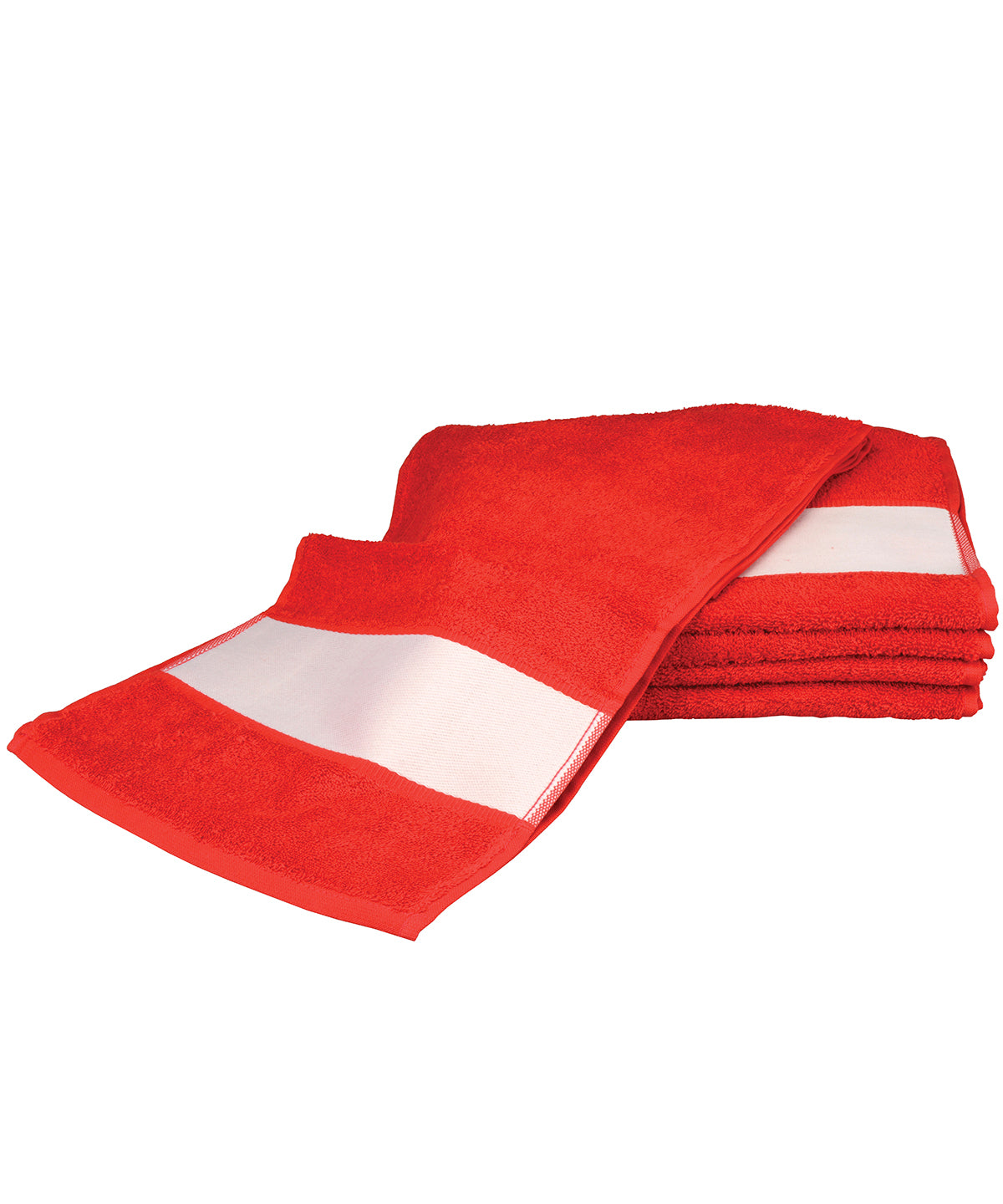 Personalised Towels - Mid Red A&R Towels ARTG® SUBLI-Me® sport towel