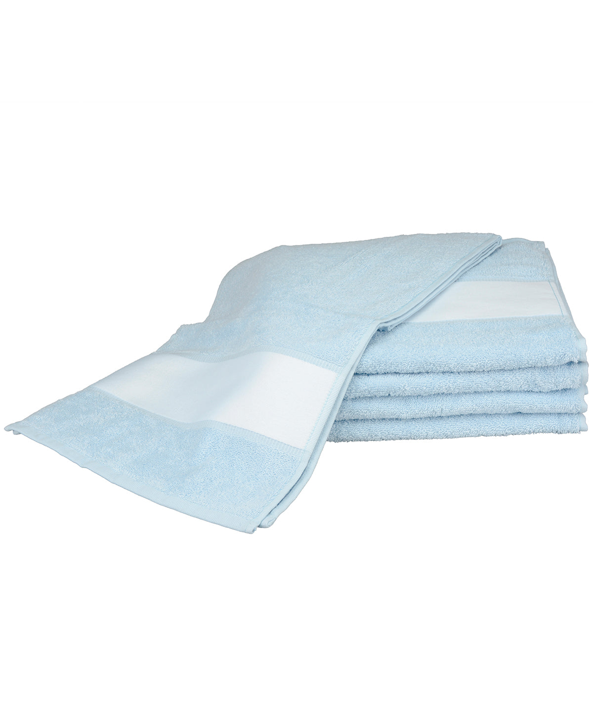 Personalised Towels - Light Blue A&R Towels ARTG® SUBLI-Me® sport towel