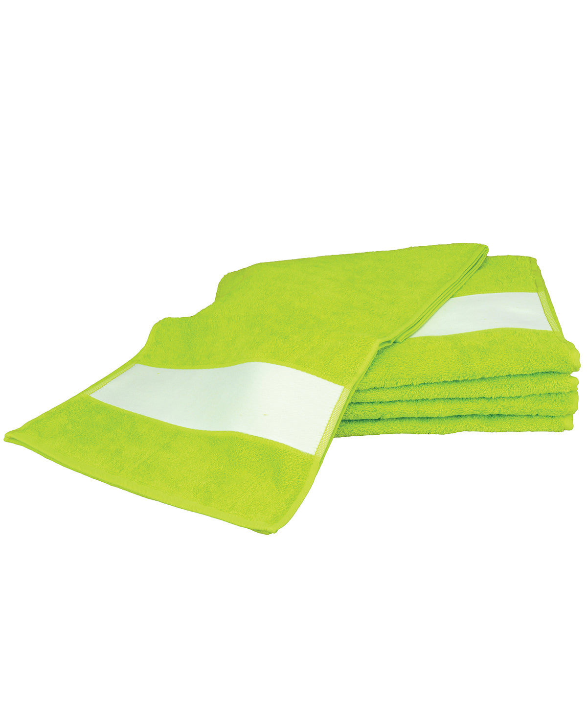 Personalised Towels - Lime A&R Towels ARTG® SUBLI-Me® sport towel