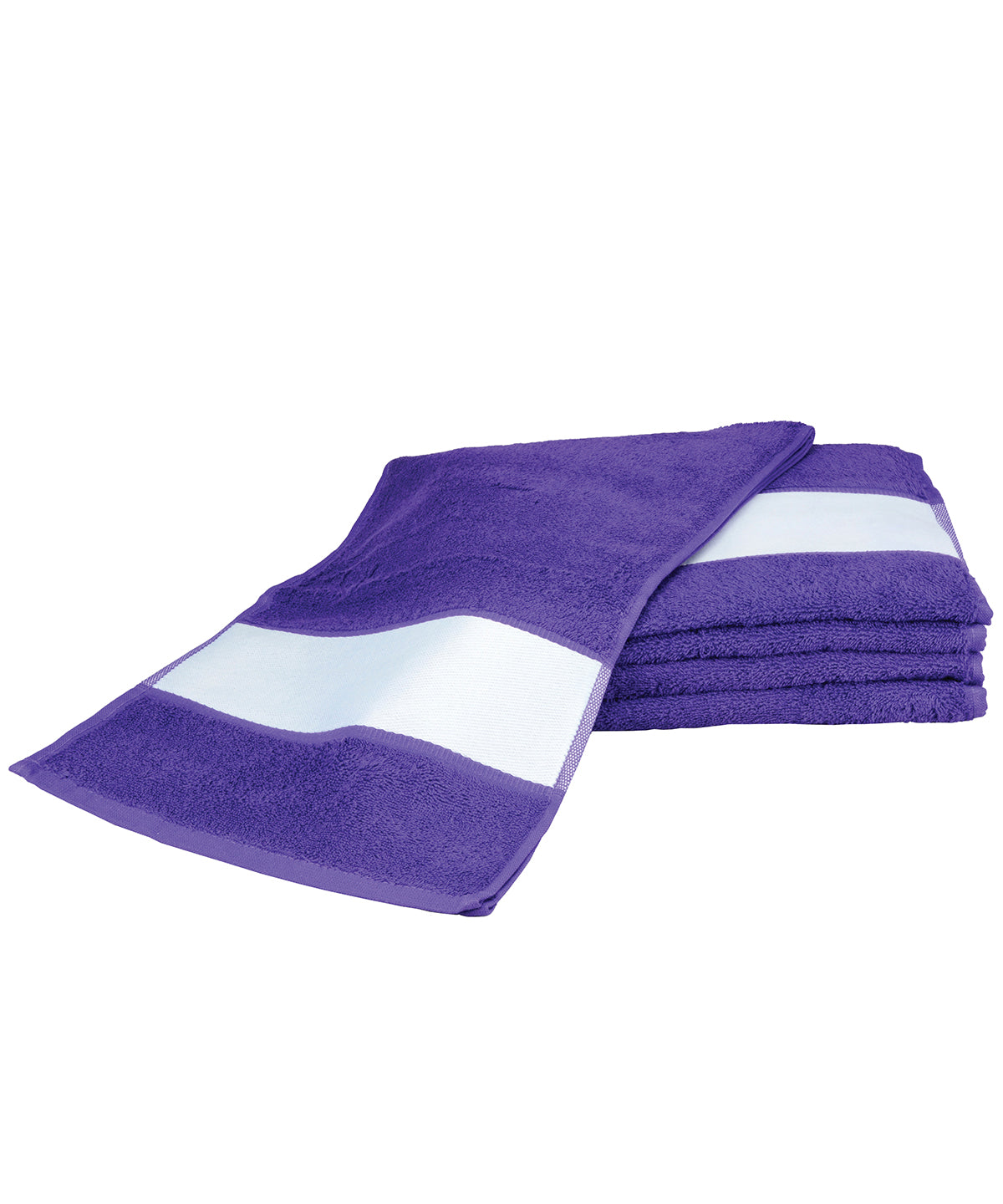 Personalised Towels - Mid Purple A&R Towels ARTG® SUBLI-Me® sport towel