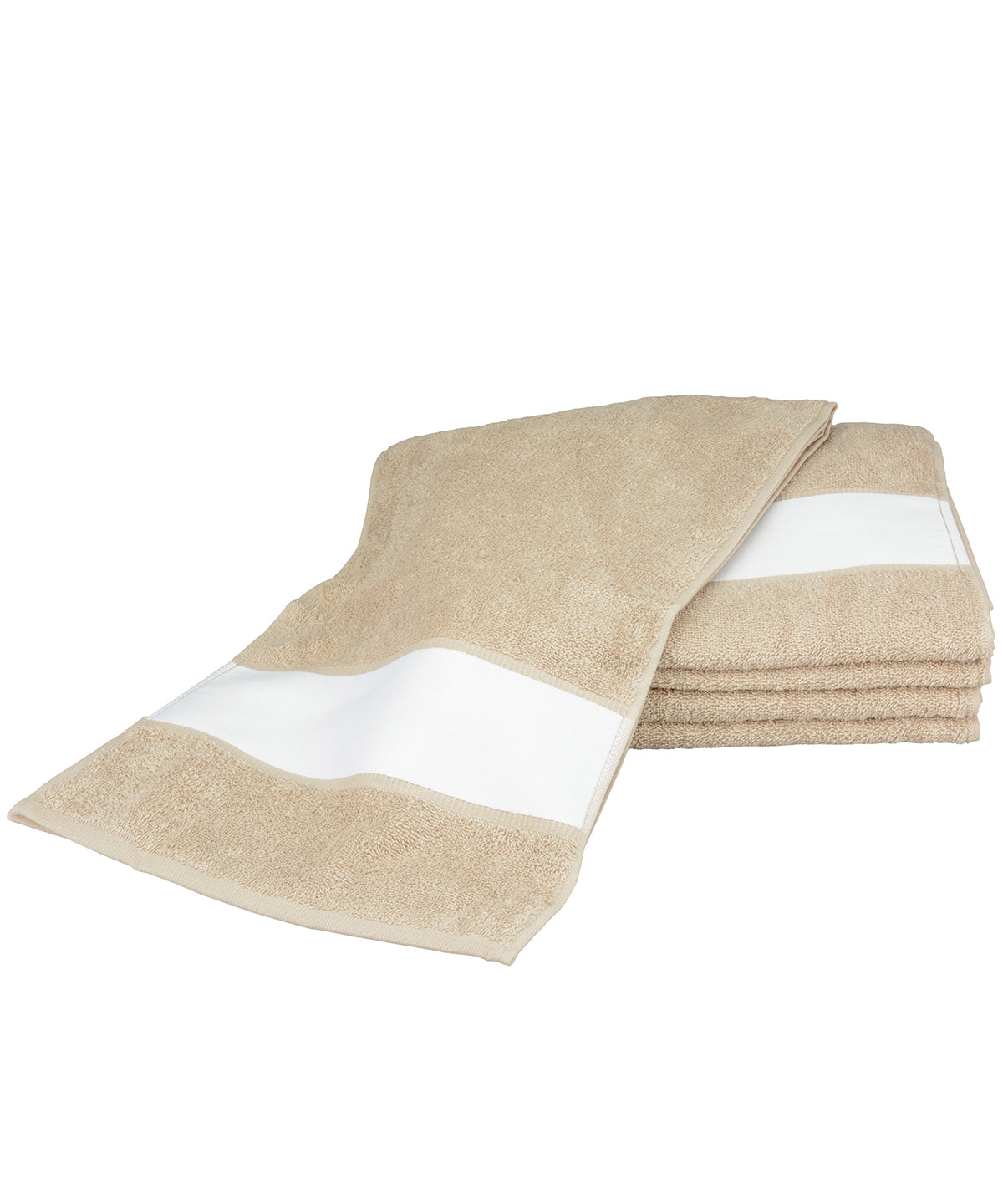 Personalised Towels - Natural A&R Towels ARTG® SUBLI-Me® sport towel