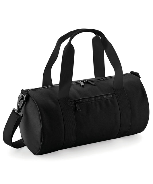 Personalised Bags - Black Bagbase Mini barrel bag
