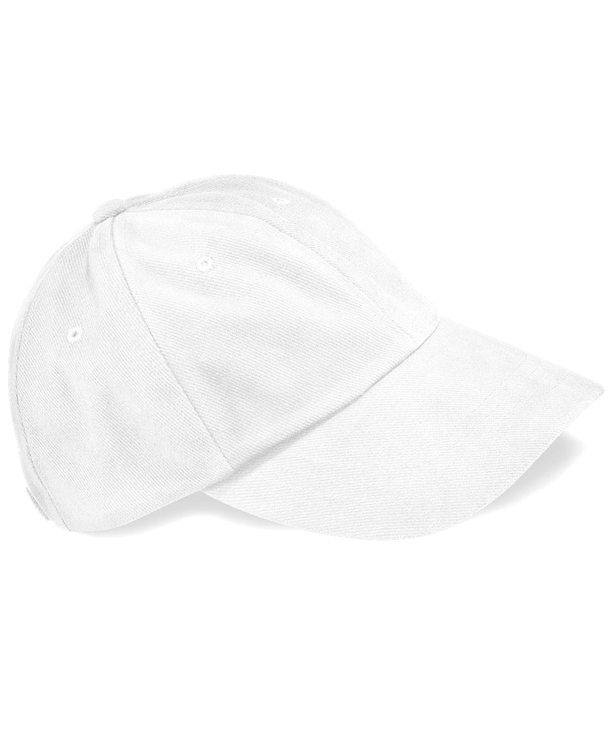 Personalised Caps - White Beechfield Low-profile heavy brushed cotton cap