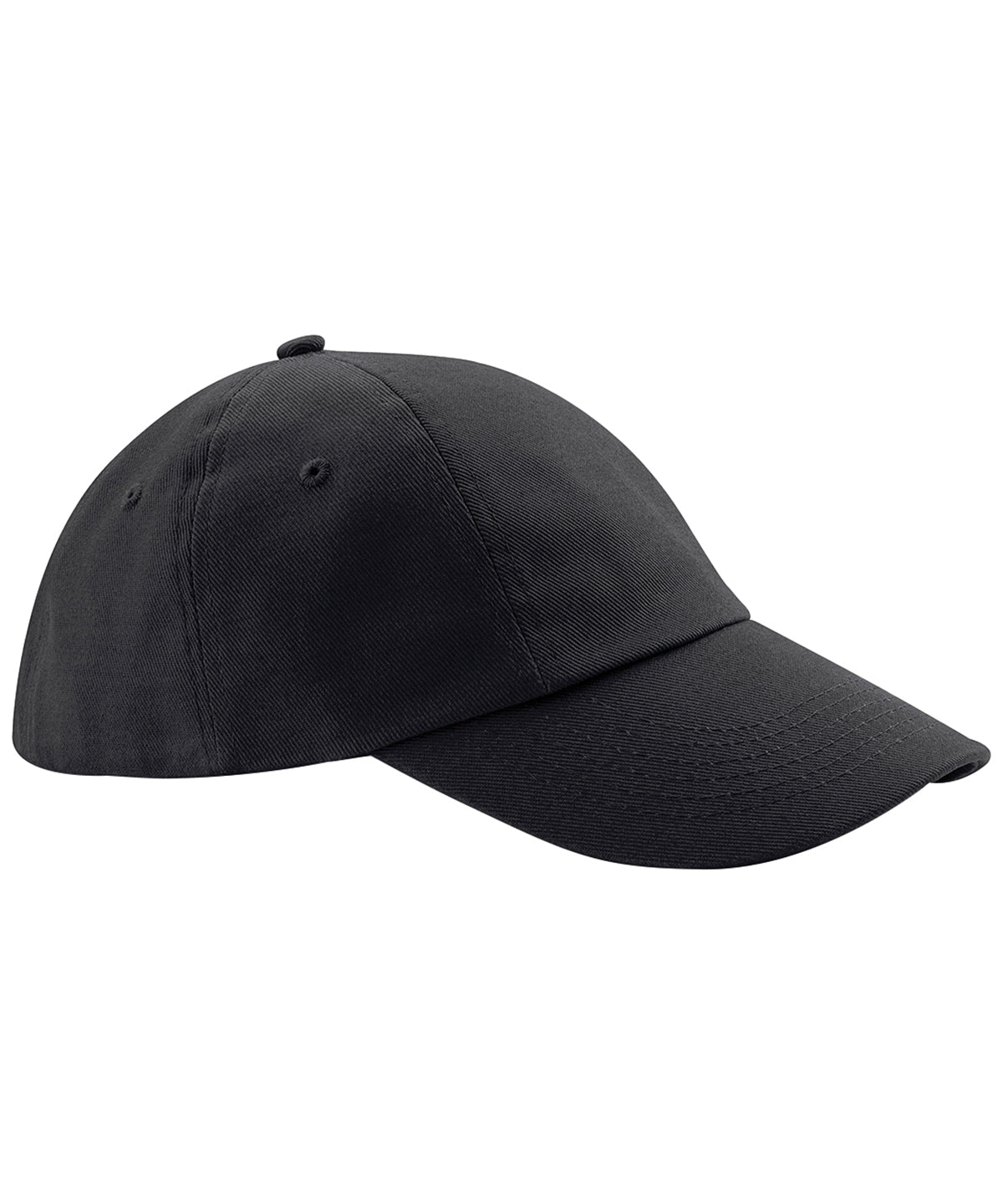 Personalised Caps - Black Beechfield Low-profile heavy cotton drill cap