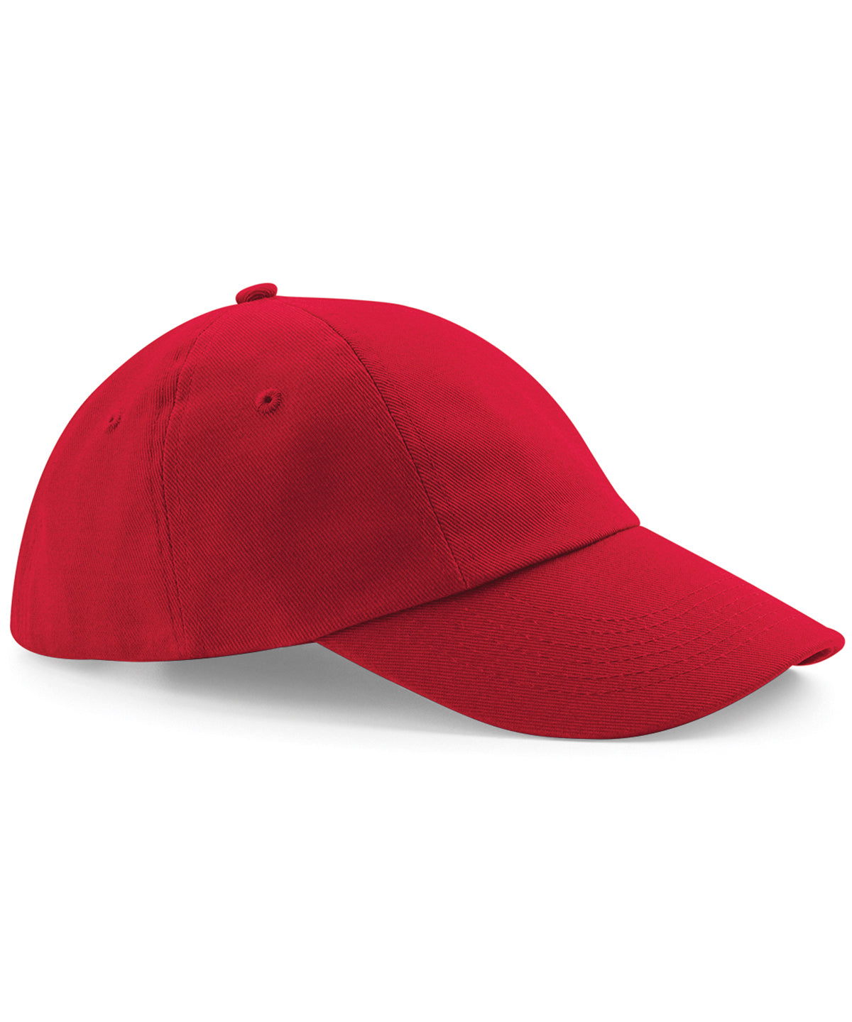 Personalised Caps - Mid Red Beechfield Low-profile heavy cotton drill cap