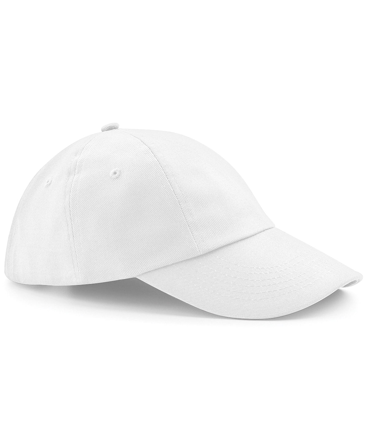 Personalised Caps - White Beechfield Low-profile heavy cotton drill cap