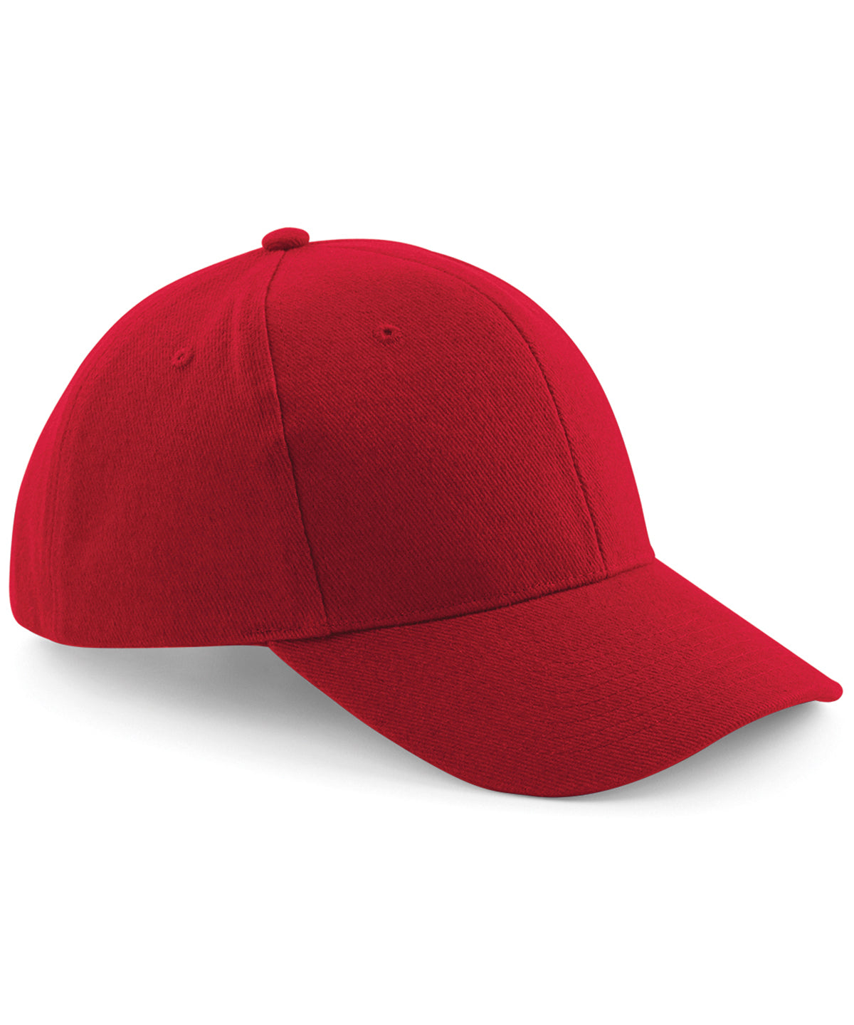 Personalised Caps - Mid Red Beechfield Pro-style heavy brushed cotton cap
