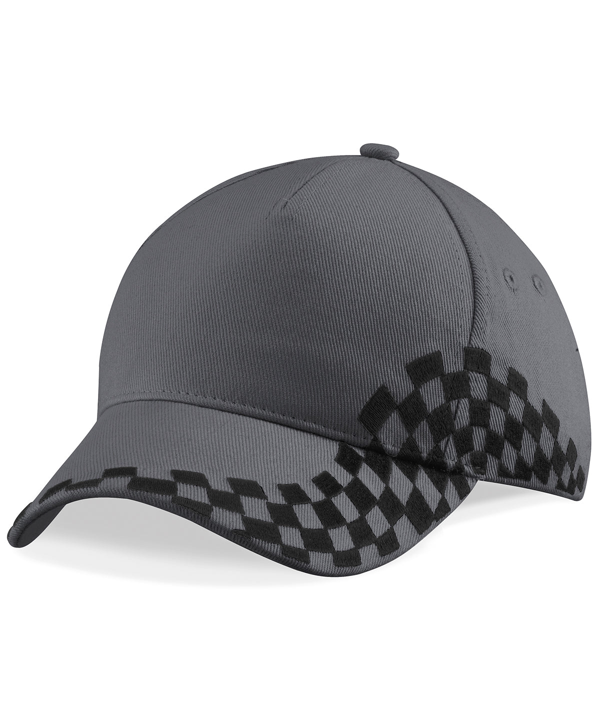 Personalised Caps - Dark Grey Beechfield Grand Prix cap