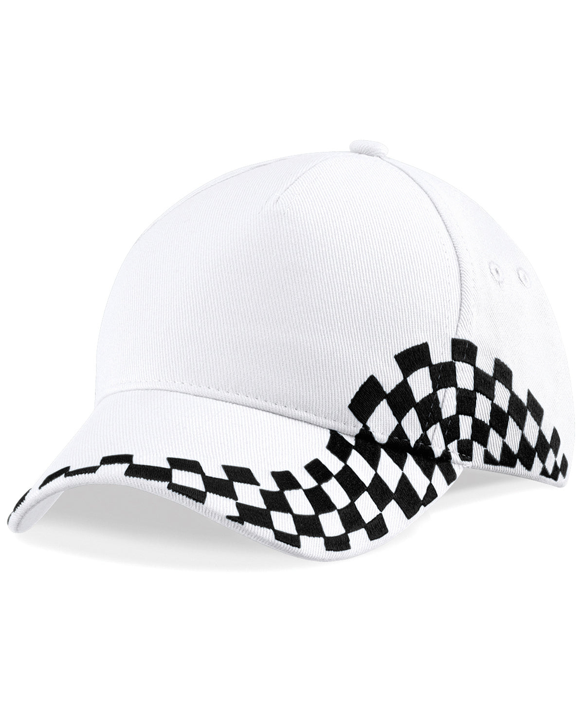 Personalised Caps - White Beechfield Grand Prix cap