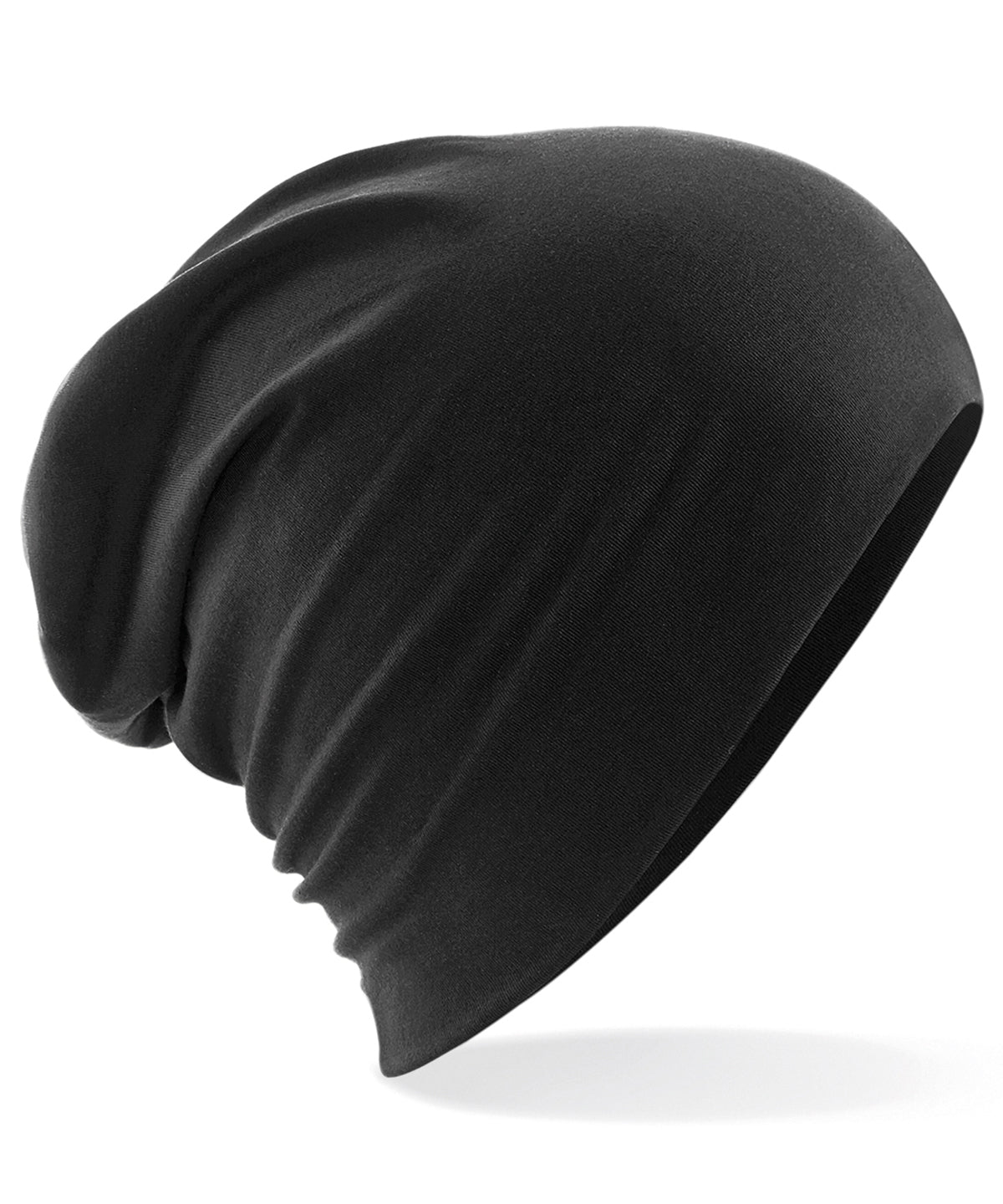 Personalised Hats - Black Beechfield Hemsedal cotton slouch beanie