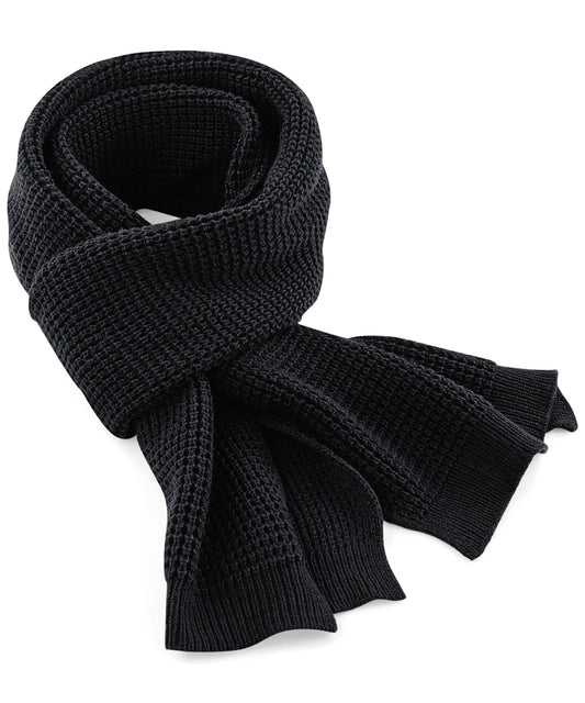 Personalised Scarves - Beechfield Classic waffle knit scarf