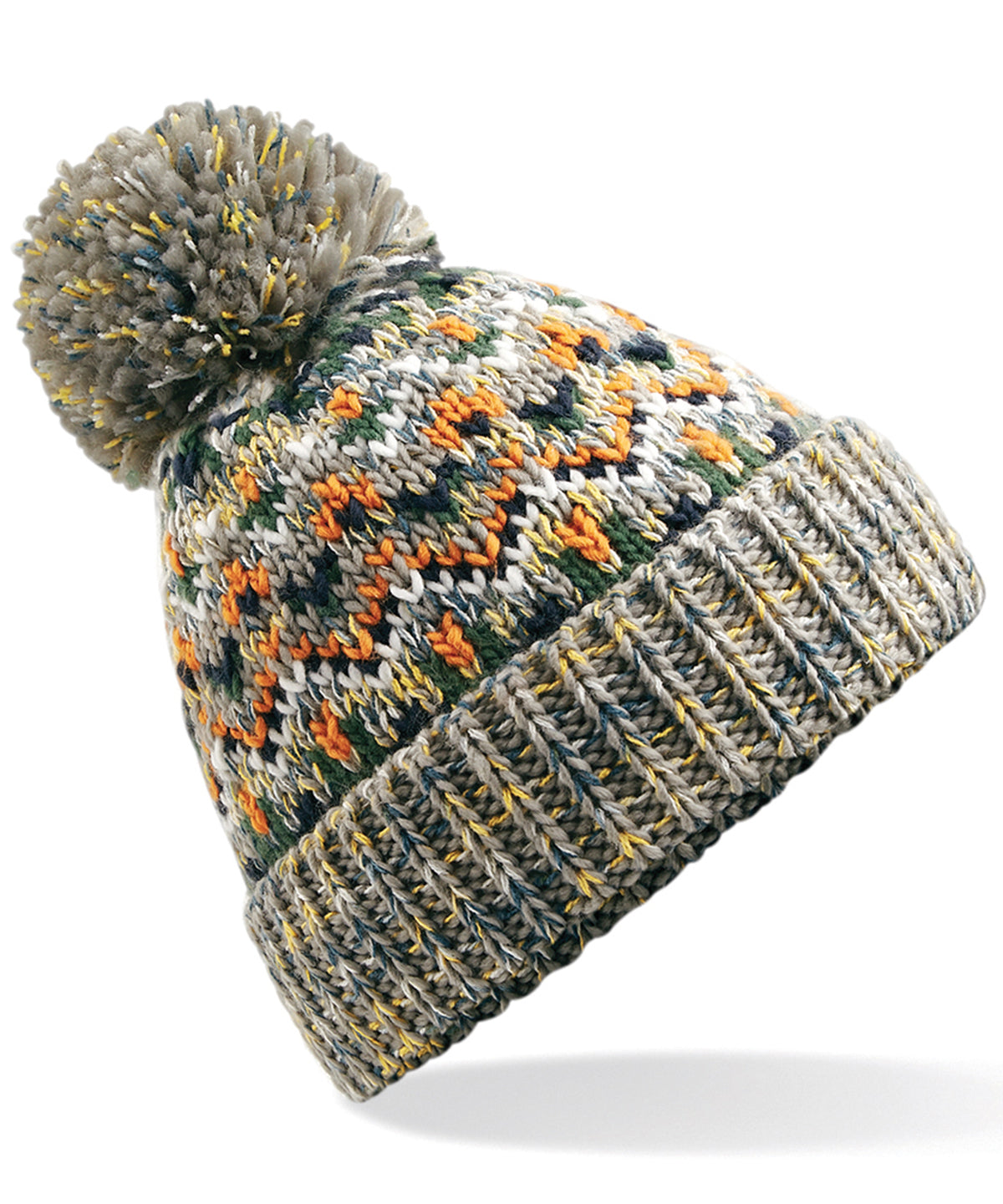Personalised Hats - Multicolour Beechfield Blizzard bobble beanie