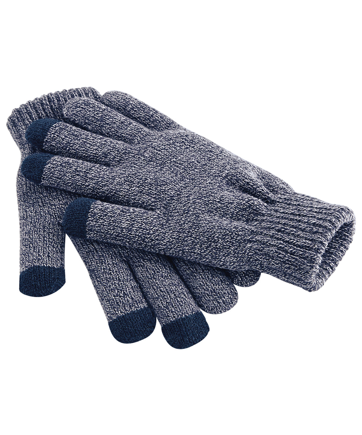 Personalised Gloves - Heather Grey Beechfield Touchscreen smart gloves