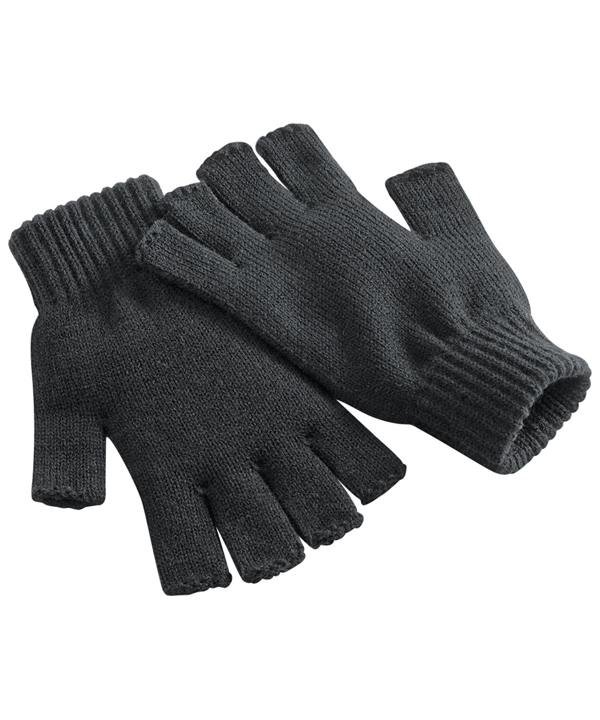 Personalised Gloves - Black Beechfield Fingerless gloves