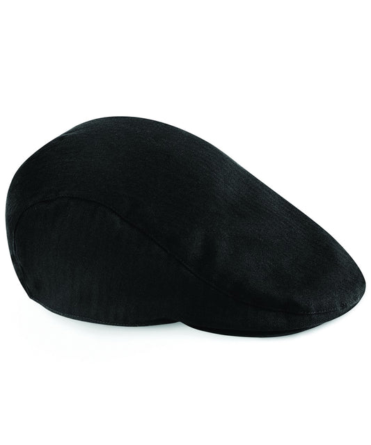 Personalised Caps - Black Beechfield Vintage flat cap