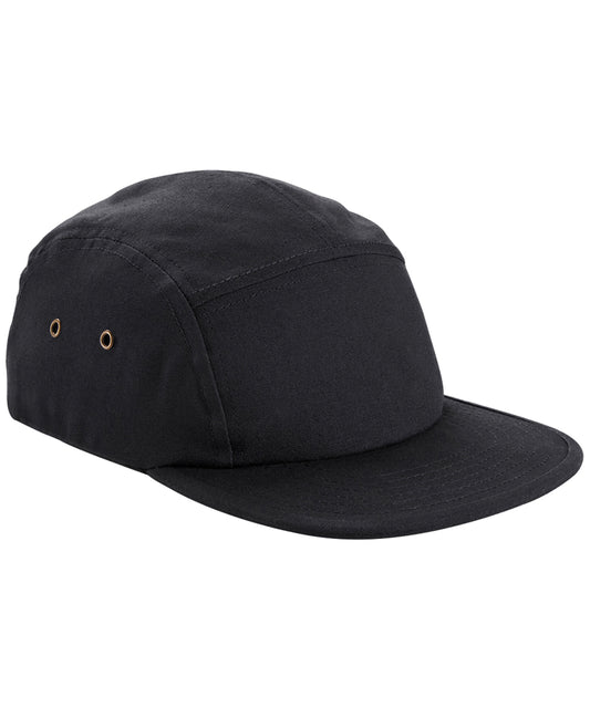 Personalised Caps - Black Beechfield Canvas 5-panel camper cap
