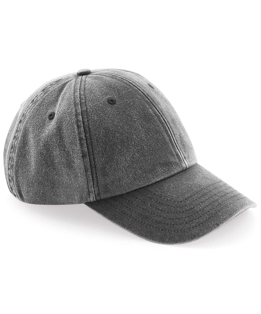 Personalised Caps - Mid Grey Beechfield Low-profile vintage cap
