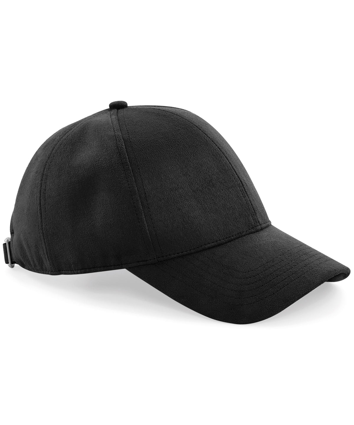 Personalised Caps - Black Beechfield Faux suede 6-panel cap