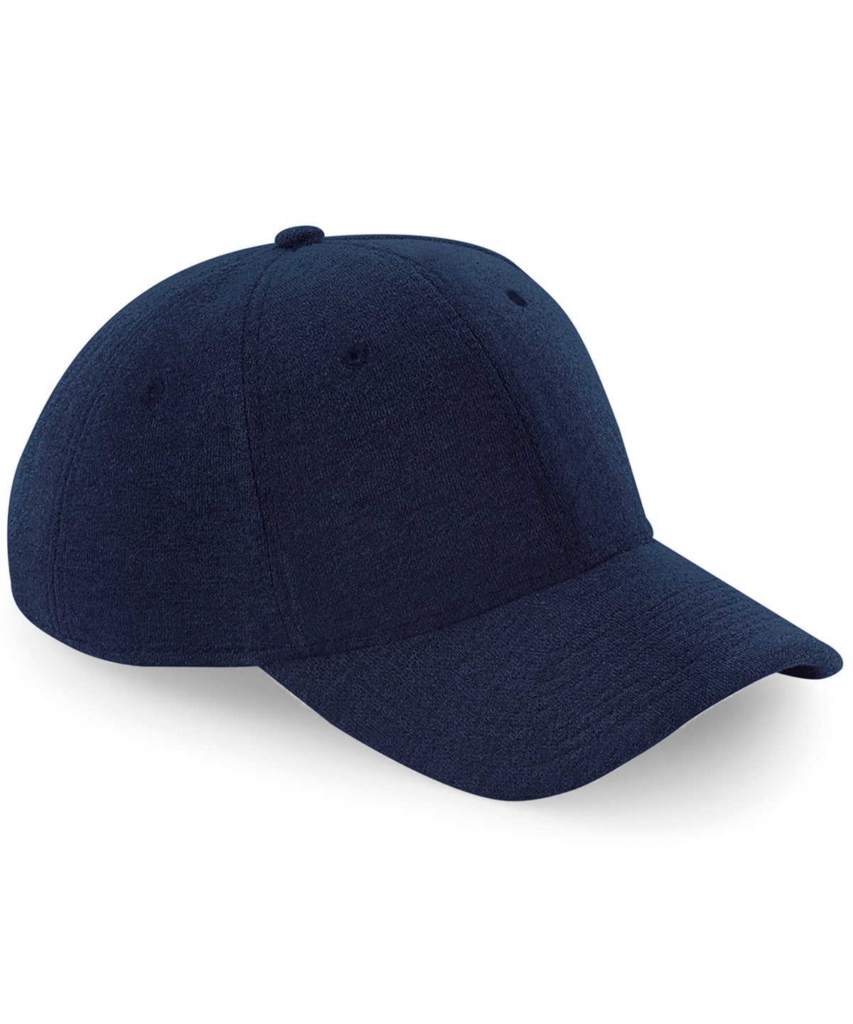 Personalised Caps - Navy Beechfield Jersey athleisure baseball cap