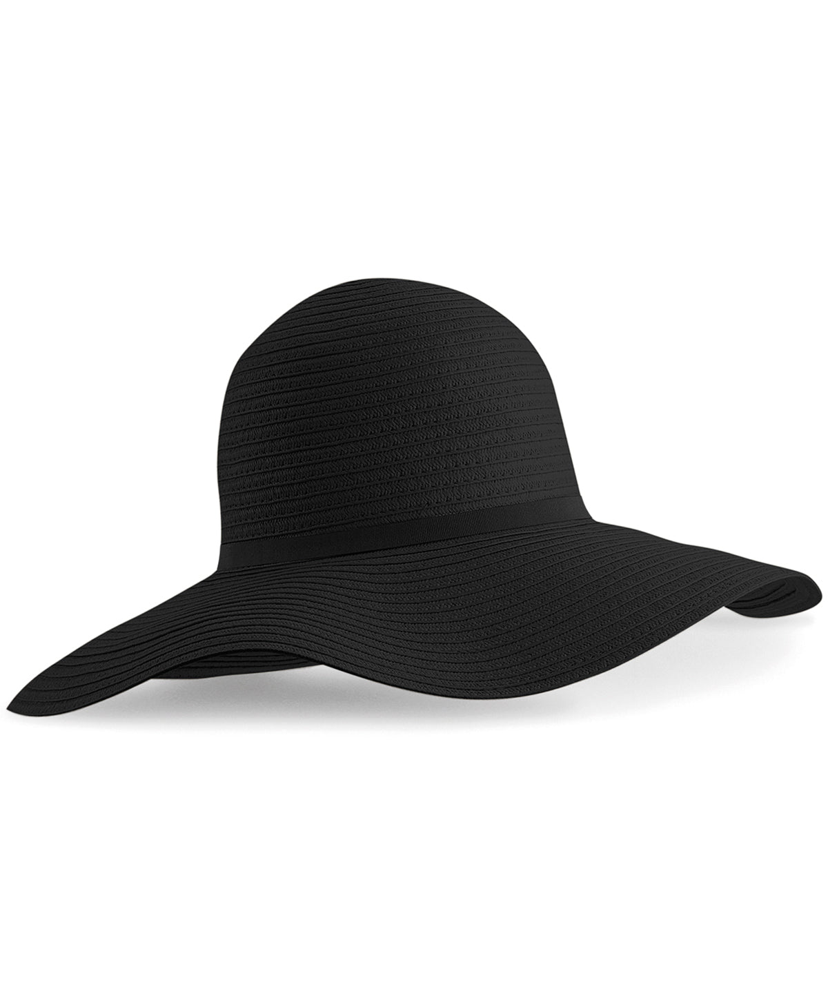 Personalised Hats - Black Beechfield Marbella wide-brimmed sun hat