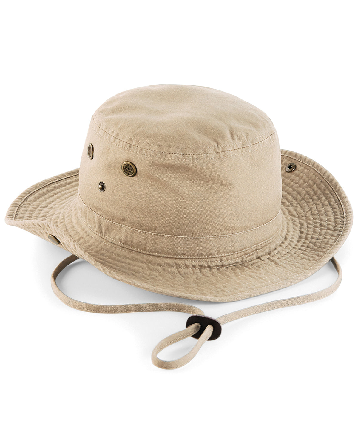 Personalised Hats - Light Brown Beechfield Outback hat