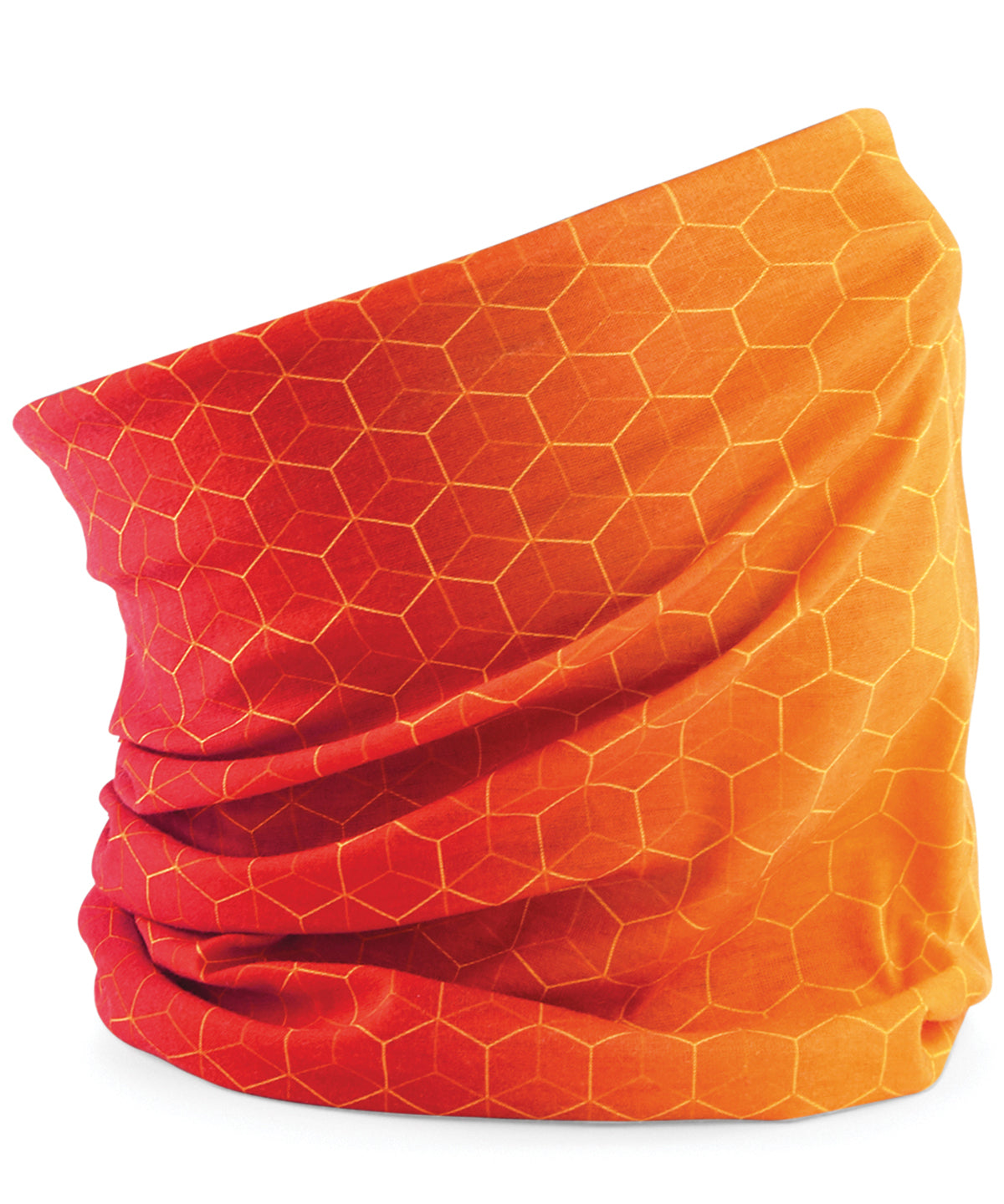 Personalised Snoods - Mid Orange Beechfield Morf® geometric