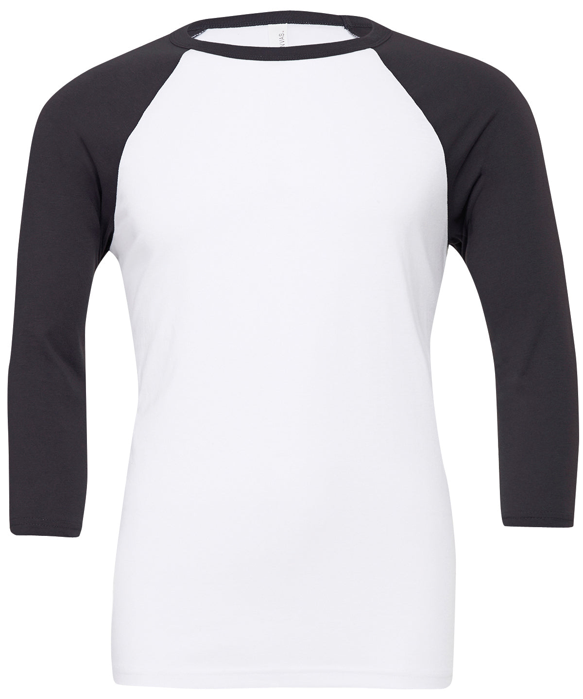 Personalised T-Shirts - Black Bella Canvas Unisex triblend ¾ sleeve baseball t-shirt