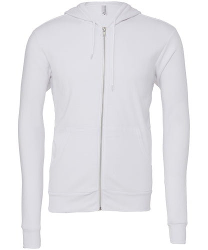 Personalised Hoodies - Tan Bella Canvas Unisex polycotton fleece full-zip hoodie