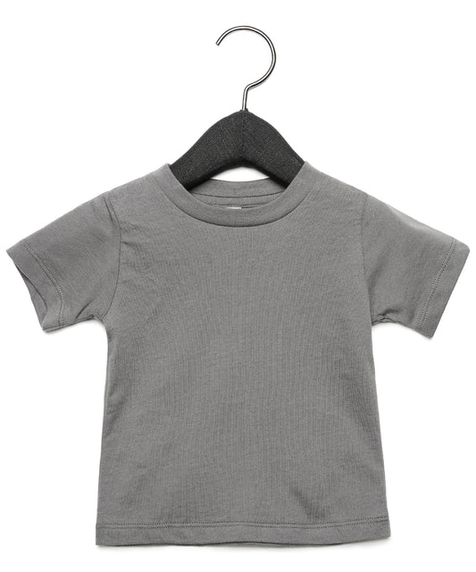 Personalised T-Shirts - Dark Grey Bella Canvas Baby Jersey short sleeve tee